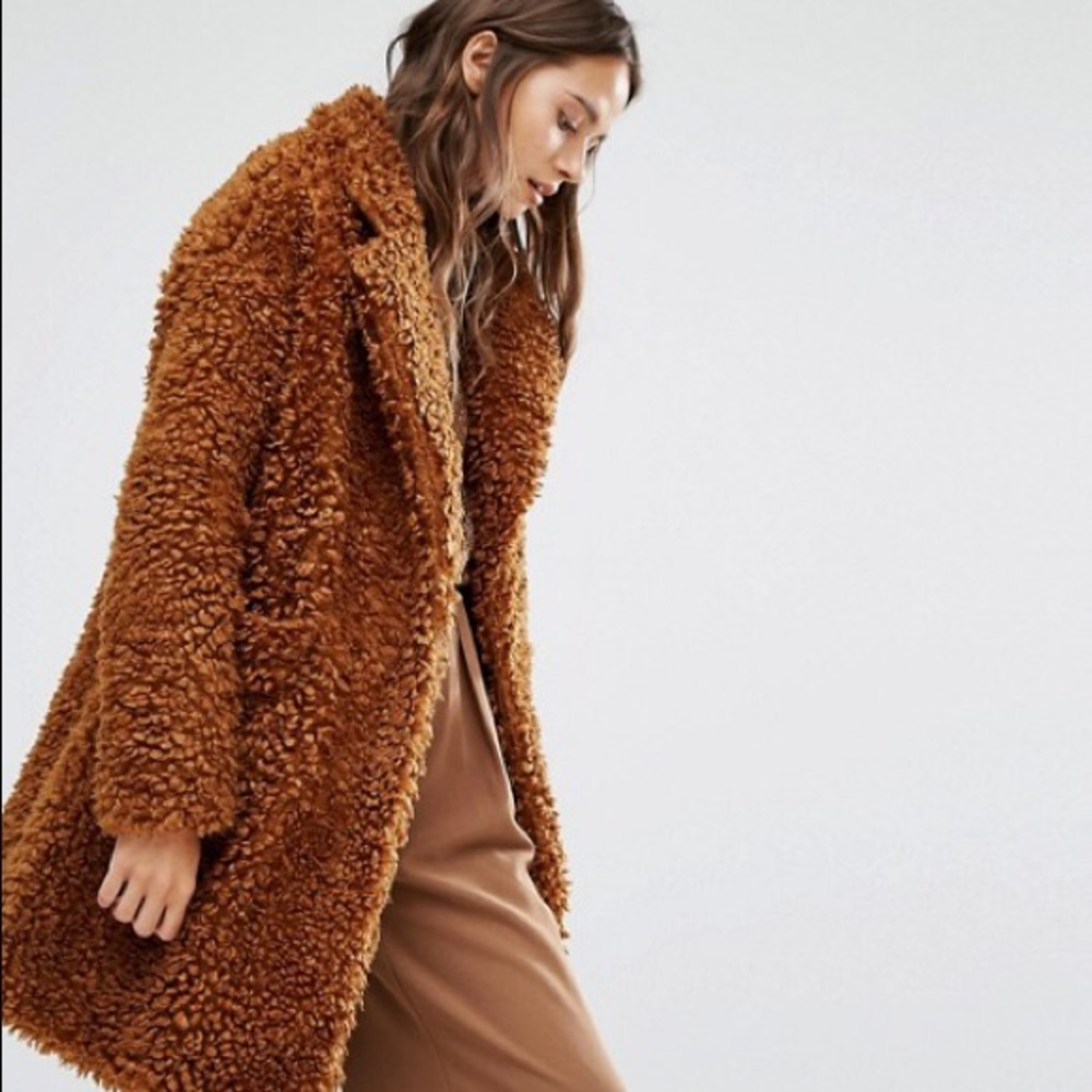 TopShop New Teddy Coat size 4